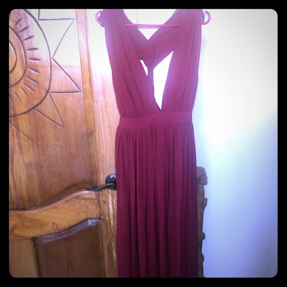 Miss Avenue Burgundy Dress